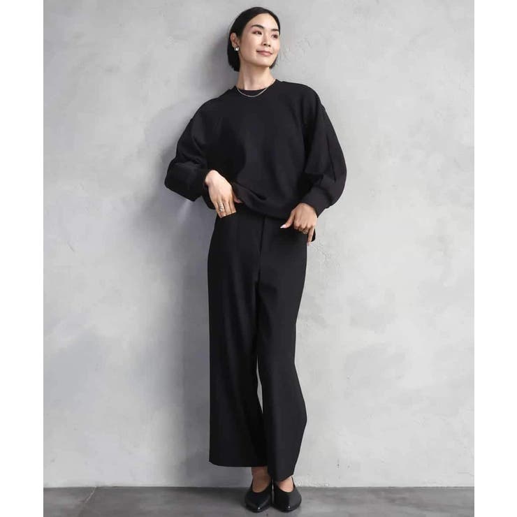 ［定番人気/新色追加］裏起毛ワイドクロップドパンツ(機能素材) | MICHEL KLEIN | 詳細画像73 