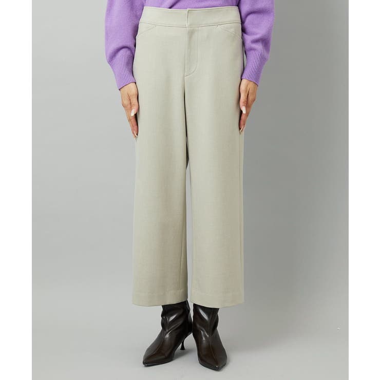 ［定番人気/新色追加］裏起毛ワイドクロップドパンツ(機能素材) | MICHEL KLEIN | 詳細画像76 