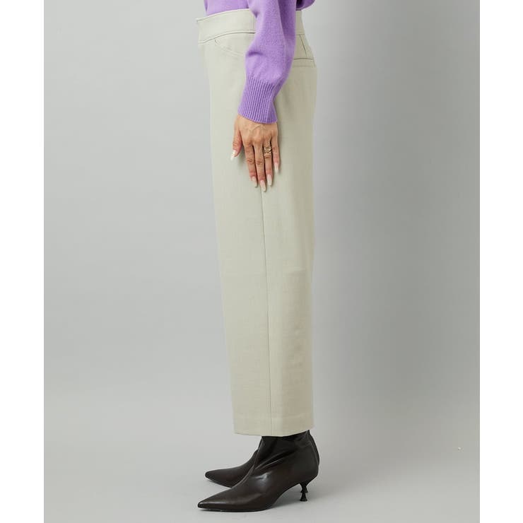 ［定番人気/新色追加］裏起毛ワイドクロップドパンツ(機能素材) | MICHEL KLEIN | 詳細画像77 