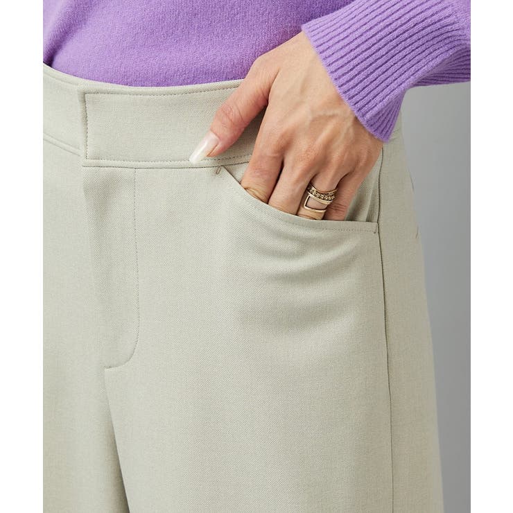 ［定番人気/新色追加］裏起毛ワイドクロップドパンツ(機能素材) | MICHEL KLEIN | 詳細画像80 