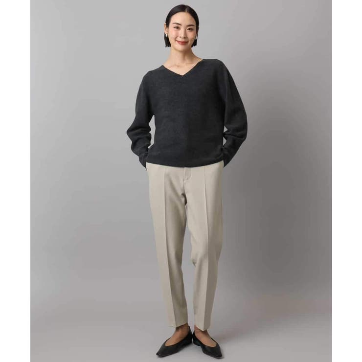 ［定番素材］裏起毛ストレッチテーパードパンツ(機能素材) | MICHEL KLEIN | 詳細画像13 