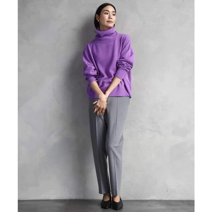 ［定番素材］裏起毛ストレッチテーパードパンツ(機能素材) | MICHEL KLEIN | 詳細画像30 