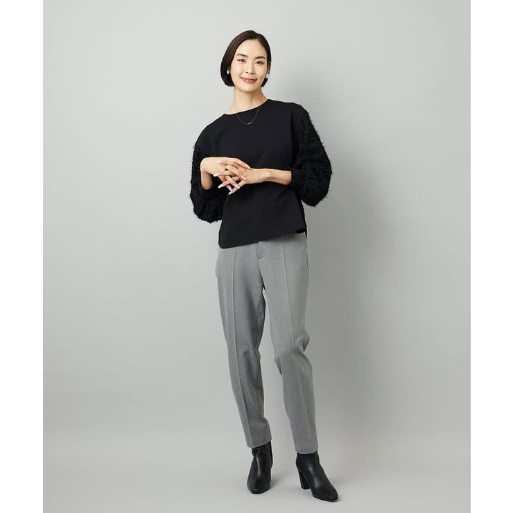 ［定番素材］裏起毛ストレッチテーパードパンツ(機能素材) | MICHEL KLEIN | 詳細画像39 