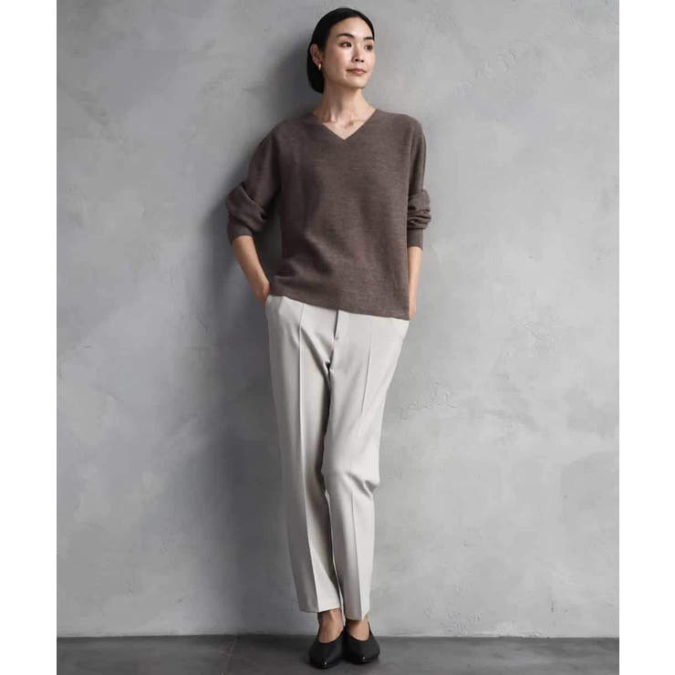 ［定番素材］裏起毛ストレッチテーパードパンツ(機能素材) | MICHEL KLEIN | 詳細画像4 