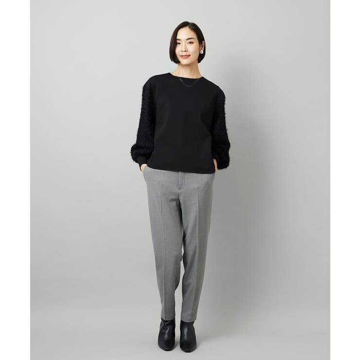 ［定番素材］裏起毛ストレッチテーパードパンツ(機能素材) | MICHEL KLEIN | 詳細画像40 