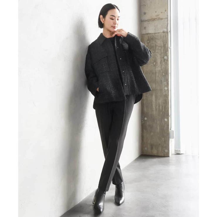 ［定番素材］裏起毛ストレッチテーパードパンツ(機能素材) | MICHEL KLEIN | 詳細画像45 