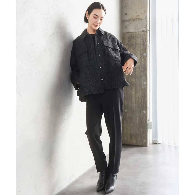 ［定番素材］裏起毛ストレッチテーパードパンツ(機能素材) | MICHEL KLEIN | 詳細画像46 