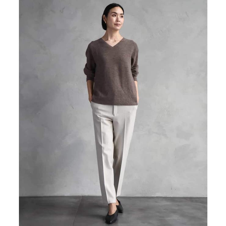 ［定番素材］裏起毛ストレッチテーパードパンツ(機能素材) | MICHEL KLEIN | 詳細画像5 