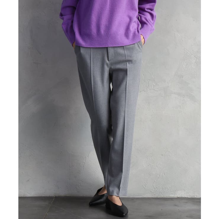 グレー | ［定番素材］裏起毛ストレッチテーパードパンツ(機能素材) | MICHEL KLEIN