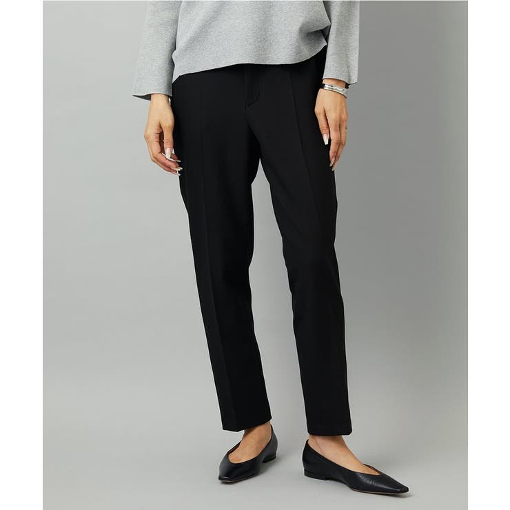 ブラック | ［定番素材］裏起毛ストレッチテーパードパンツ(機能素材) | MICHEL KLEIN