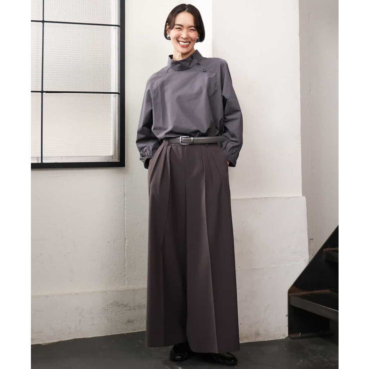 微起毛ワイドパンツ | MICHEL KLEIN | 詳細画像22 