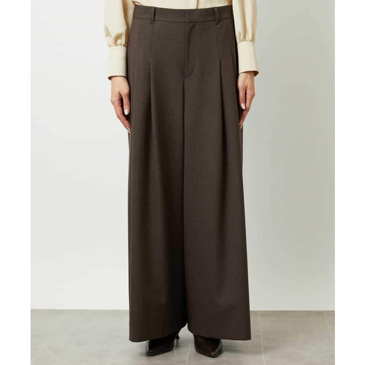 チェック柄2タックワイドパンツ | MICHEL KLEIN | 詳細画像10 