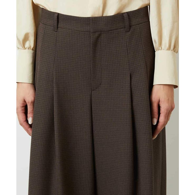 チェック柄2タックワイドパンツ | MICHEL KLEIN | 詳細画像14 
