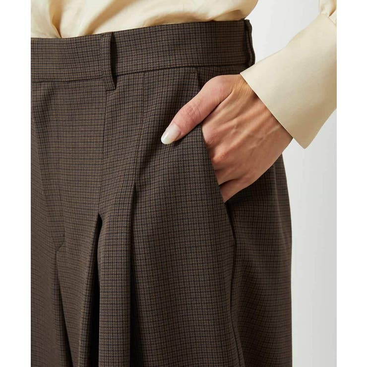 チェック柄2タックワイドパンツ | MICHEL KLEIN | 詳細画像15 
