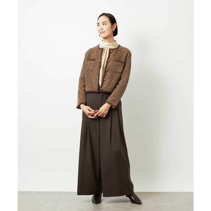 チェック柄2タックワイドパンツ | MICHEL KLEIN | 詳細画像6 