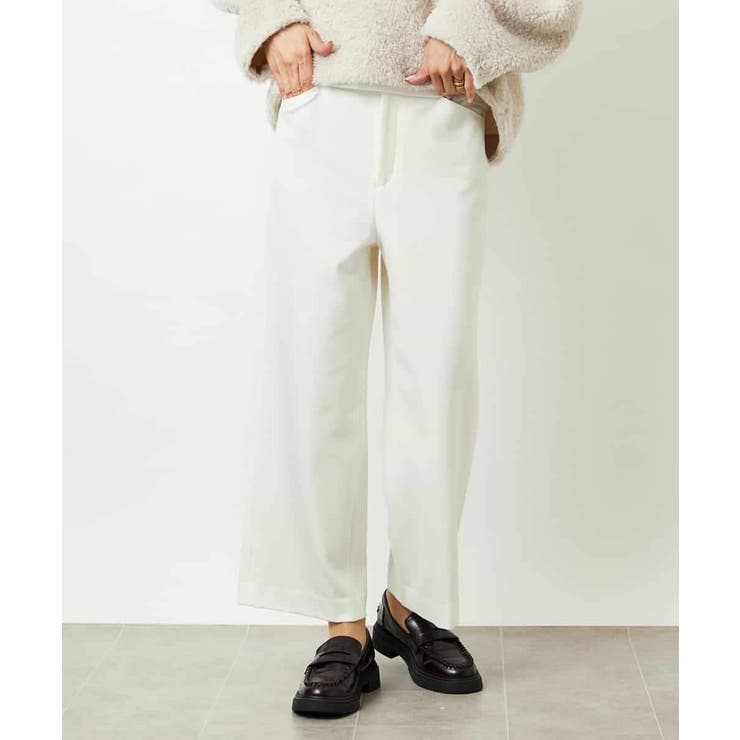 ［定番人気］ストレッチ裏起毛ワイドパンツ | MICHEL KLEIN | 詳細画像2 