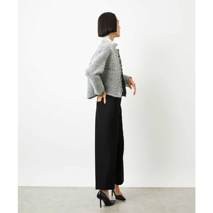 ［定番人気］ストレッチ裏起毛ワイドパンツ | MICHEL KLEIN | 詳細画像21 