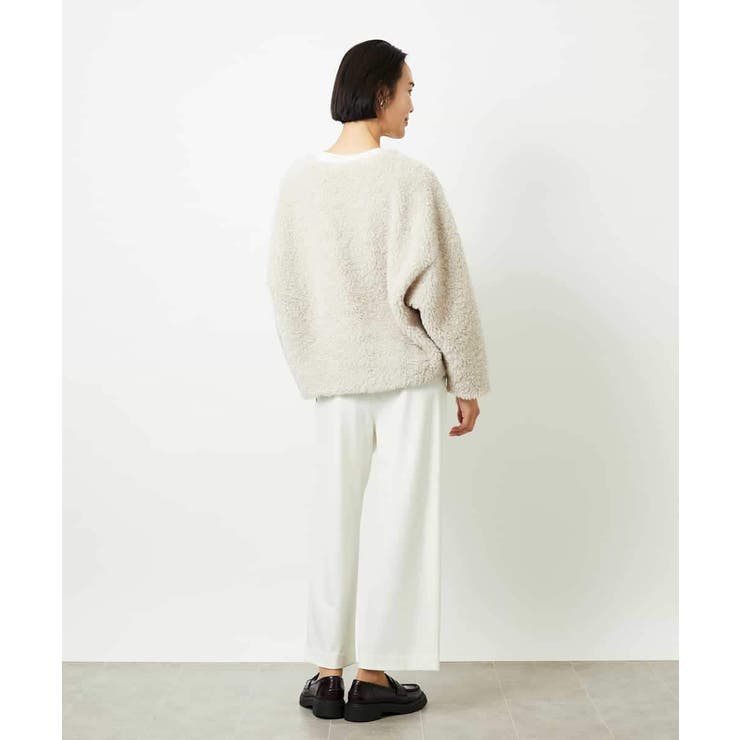［定番人気］ストレッチ裏起毛ワイドパンツ | MICHEL KLEIN | 詳細画像7 