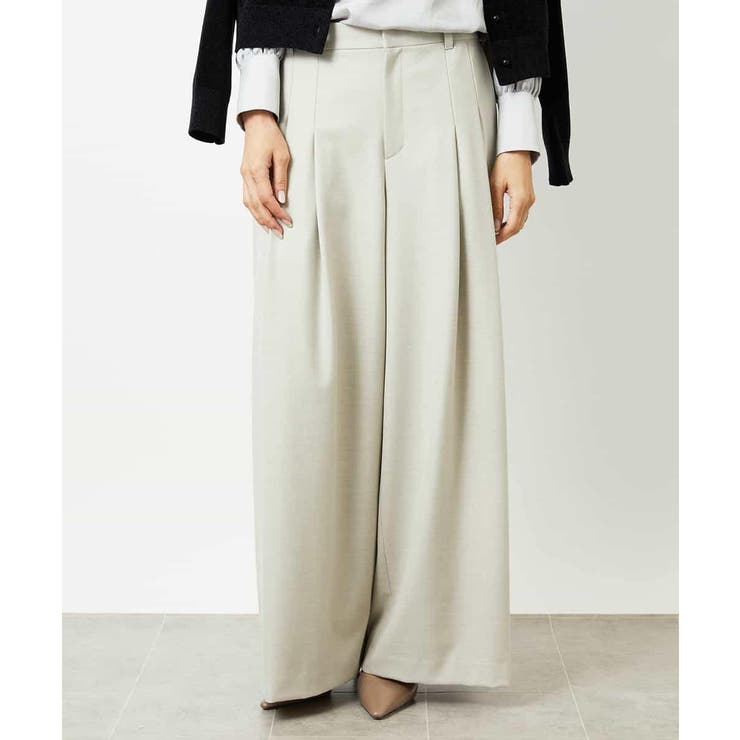 オフホワイト | 2タックワイドパンツ | MICHEL KLEIN