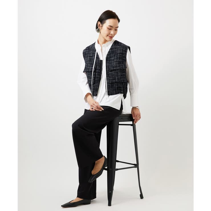 [コージーボトム]シームレスワイドパンツ | MICHEL KLEIN | 詳細画像36 