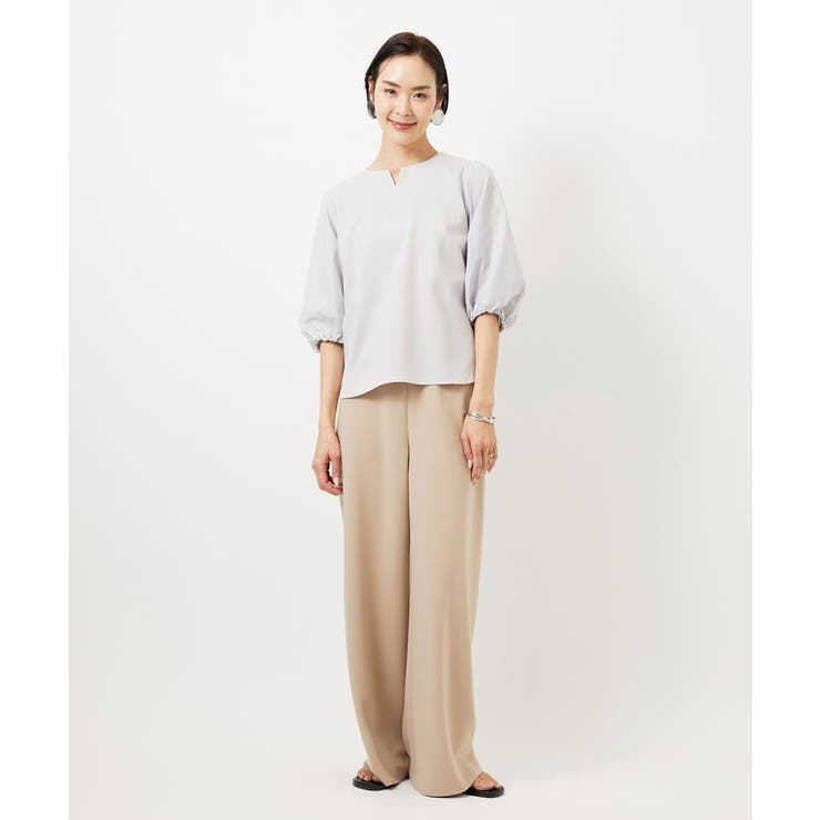 [コージーボトム]シームレスワイドパンツ | MICHEL KLEIN | 詳細画像8 