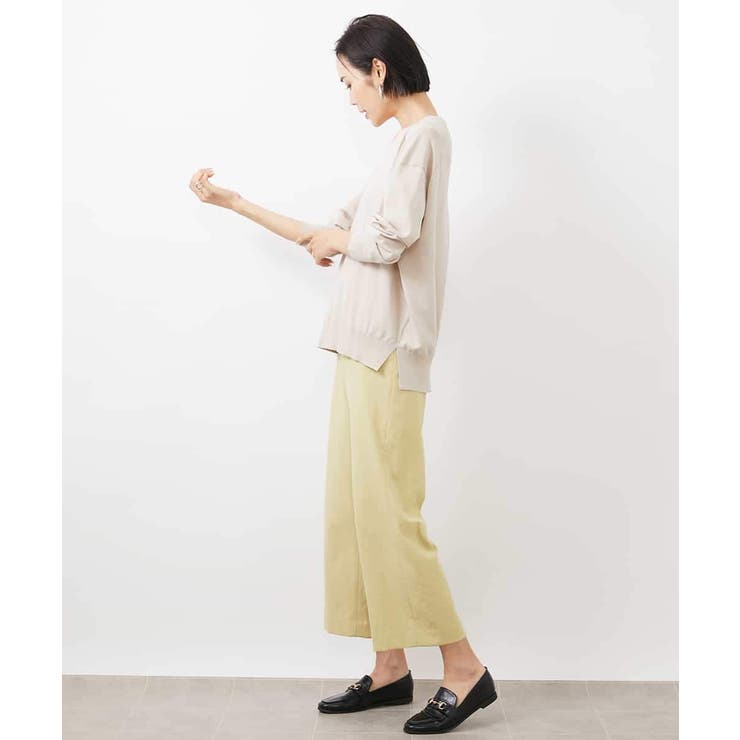 [定番人気]ドライストレッチワイドパンツ | MICHEL KLEIN | 詳細画像5 