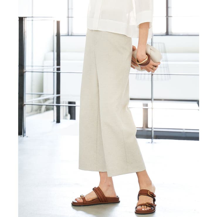 ベージュ | [定番人気]ドライストレッチワイドパンツ | MICHEL KLEIN