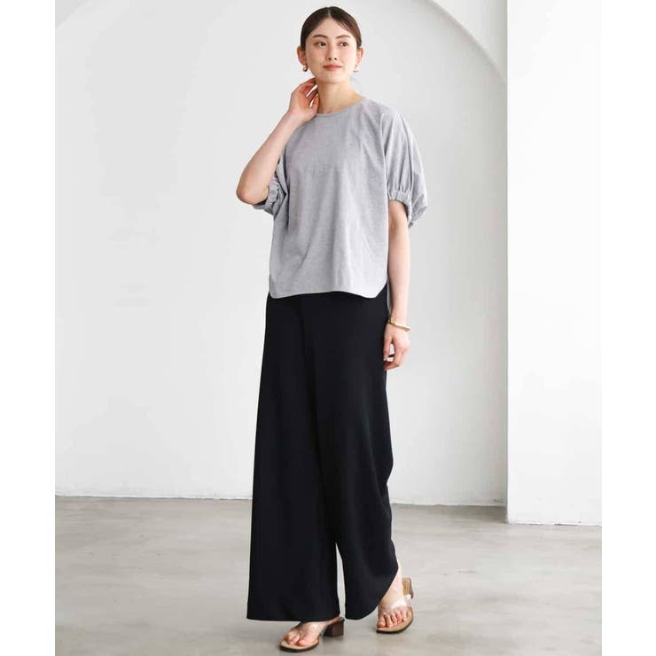 [リラックスボトム]シームレスワイドパンツ | MICHEL KLEIN | 詳細画像22 