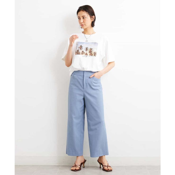 [定番人気]ストレッチワイドパンツ | MICHEL KLEIN | 詳細画像45 