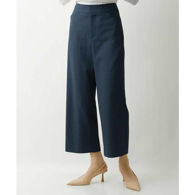 ネイビー(57) | [定番人気]ストレッチワイドパンツ | MICHEL KLEIN