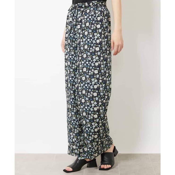 フラワープリントリラクシーパンツ(オリジナルプリント) | MICHEL KLEIN | 詳細画像1 