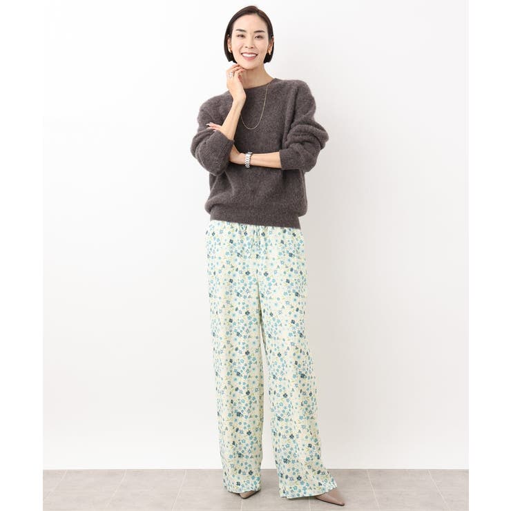 フラワープリントリラクシーパンツ(オリジナルプリント) | MICHEL KLEIN | 詳細画像11 