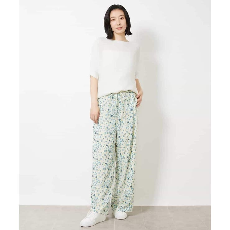フラワープリントリラクシーパンツ(オリジナルプリント) | MICHEL KLEIN | 詳細画像19 
