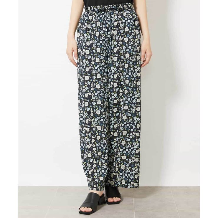 フラワープリントリラクシーパンツ(オリジナルプリント) | MICHEL KLEIN | 詳細画像2 