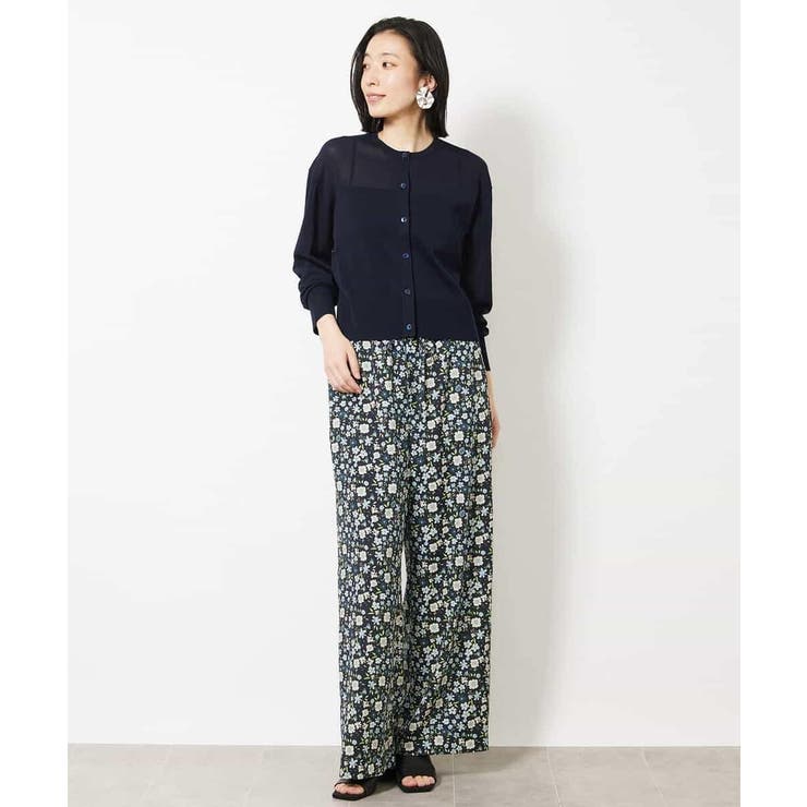 フラワープリントリラクシーパンツ(オリジナルプリント) | MICHEL KLEIN | 詳細画像4 