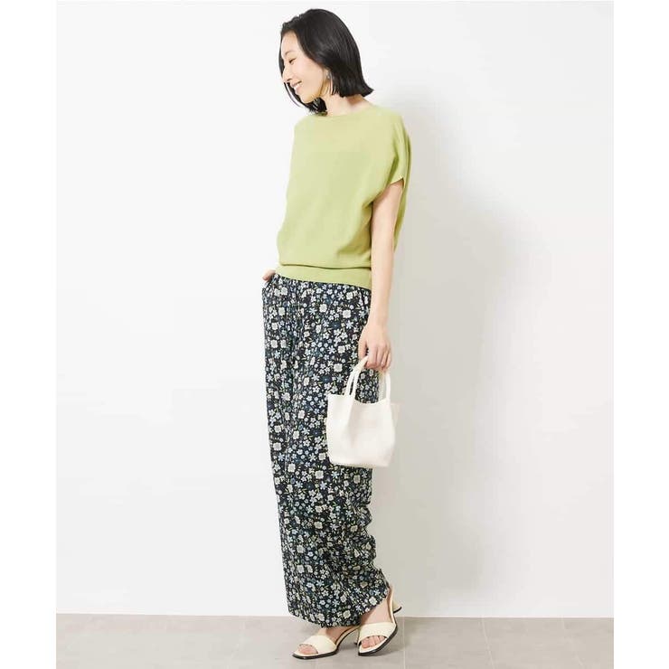 フラワープリントリラクシーパンツ(オリジナルプリント) | MICHEL KLEIN | 詳細画像5 