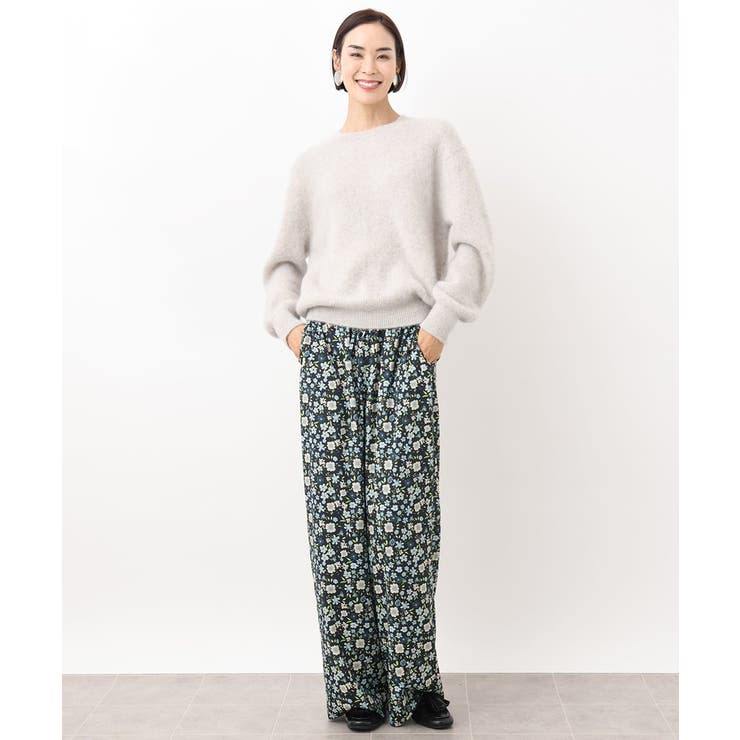 フラワープリントリラクシーパンツ(オリジナルプリント) | MICHEL KLEIN | 詳細画像8 