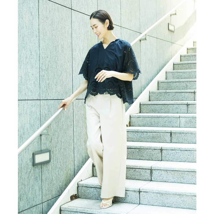 ワンタックワイドパンツ | MICHEL KLEIN | 詳細画像10 