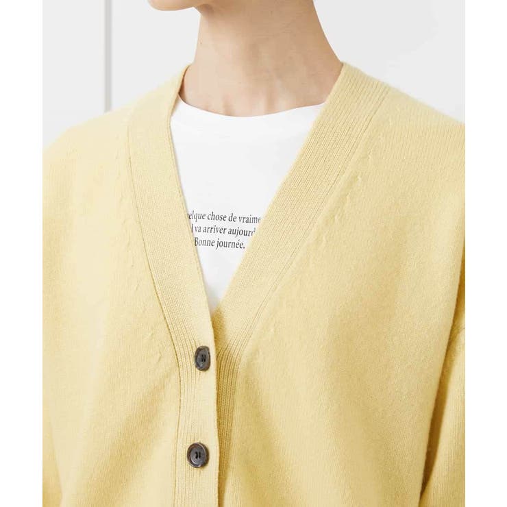 ラムウールVネックカーディガン | MICHEL KLEIN | 詳細画像18 