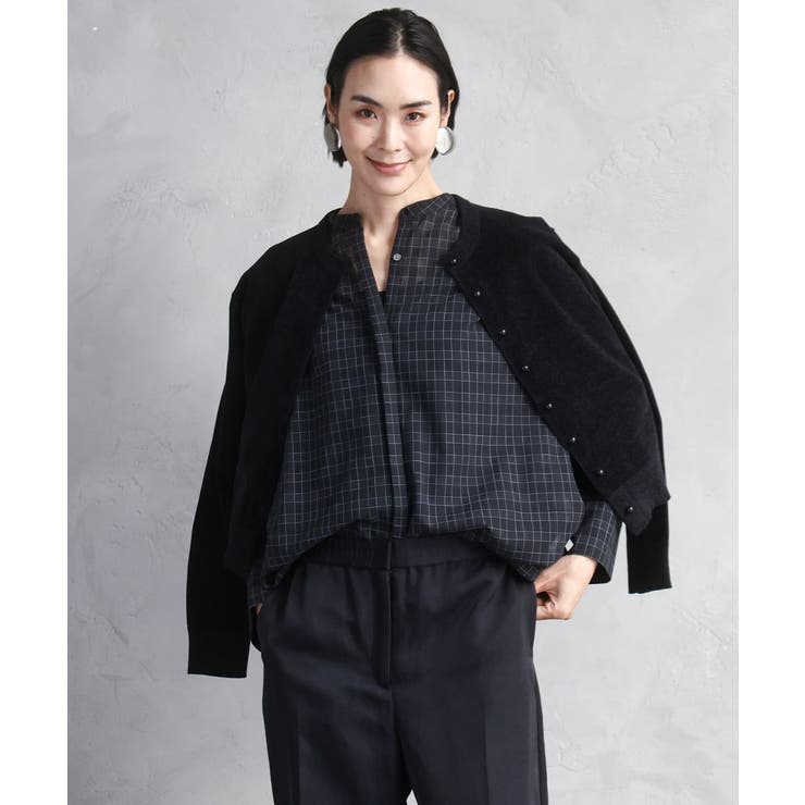 コンパクトモールカーディガン | MICHEL KLEIN | 詳細画像24 