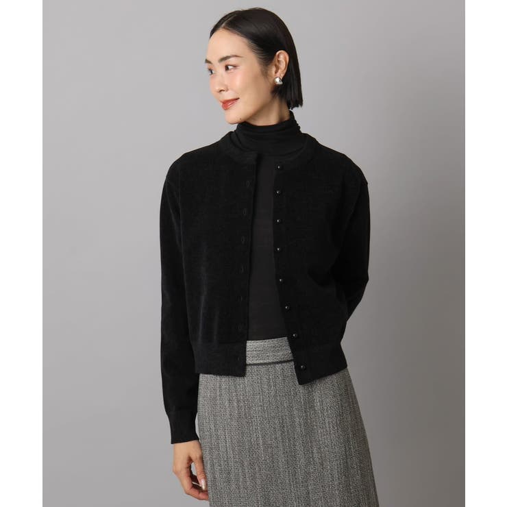 コンパクトモールカーディガン | MICHEL KLEIN | 詳細画像4 