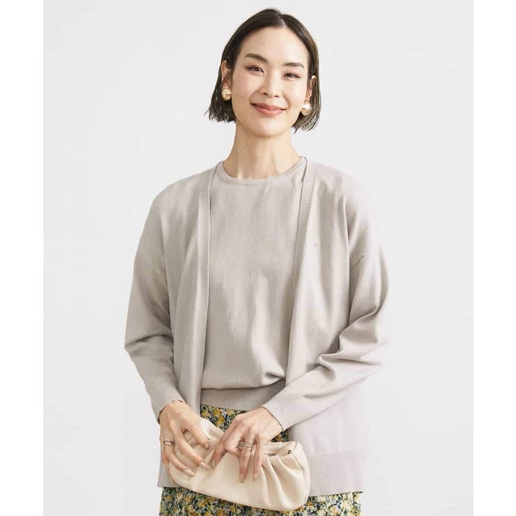 ライトグレー(91) | レーヨンナイロンアンサンブル（2点セット） | MICHEL KLEIN