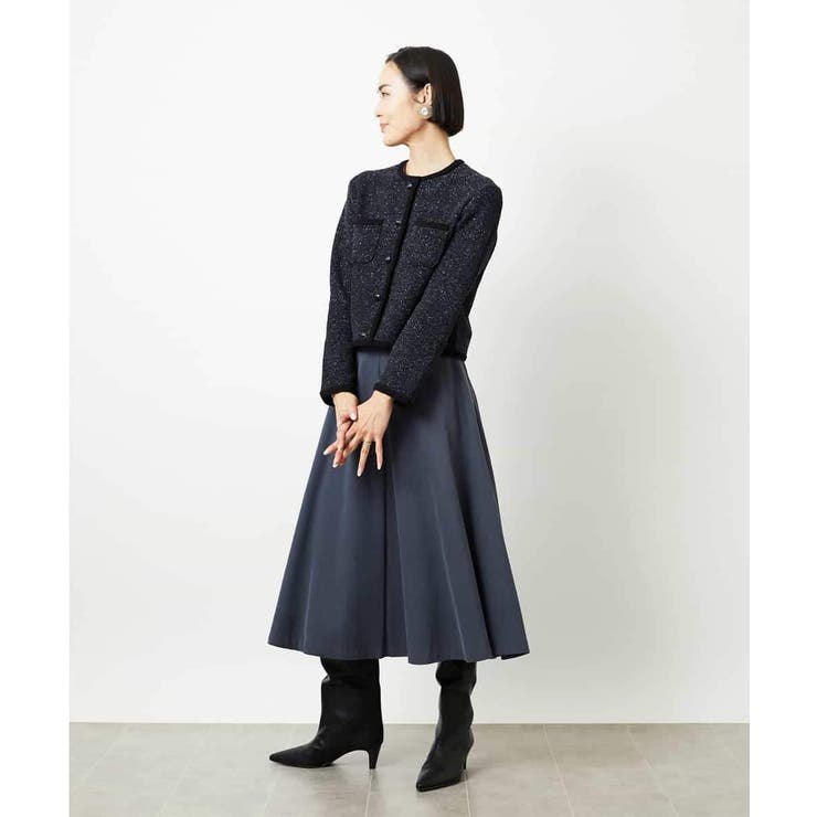 ツィード調モールニットジャケット | MICHEL KLEIN | 詳細画像5 