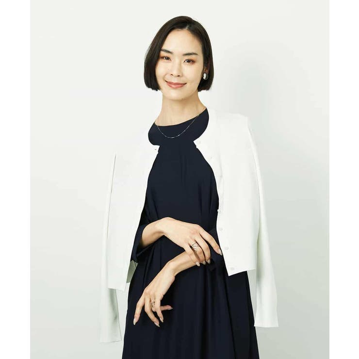 [アンサンブル対応]コンパクトクルーネックカーディガン | MICHEL KLEIN | 詳細画像12 