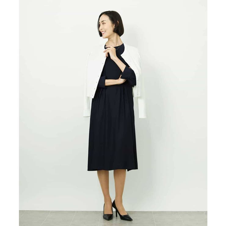 [アンサンブル対応]コンパクトクルーネックカーディガン | MICHEL KLEIN | 詳細画像14 