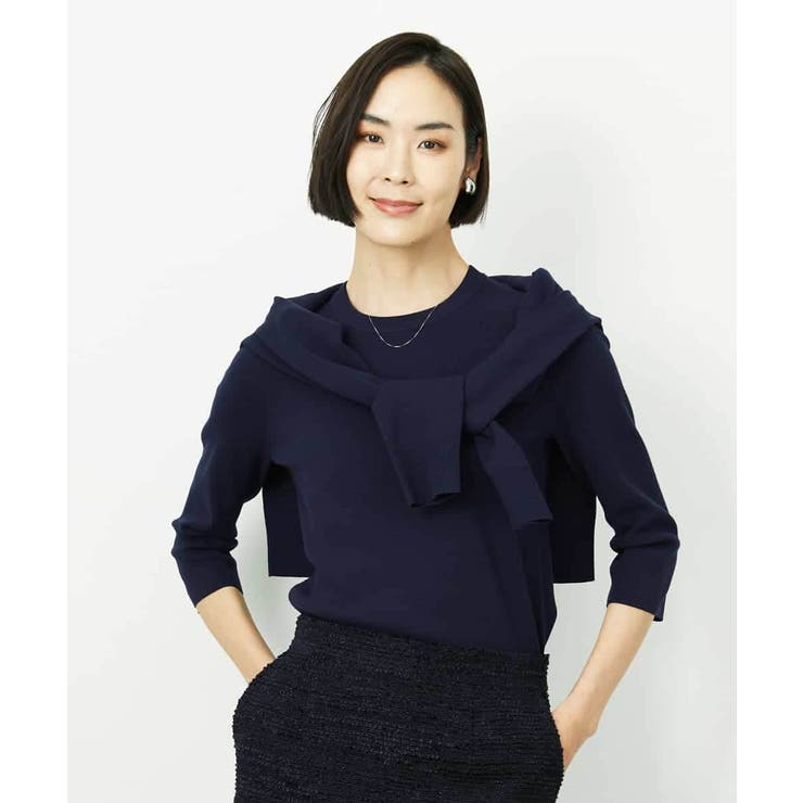 [アンサンブル対応]コンパクトクルーネックカーディガン | MICHEL KLEIN | 詳細画像17 