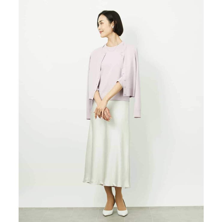 [アンサンブル対応]コンパクトクルーネックカーディガン | MICHEL KLEIN | 詳細画像28 