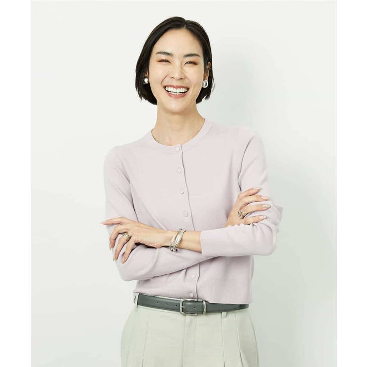 [アンサンブル対応]コンパクトクルーネックカーディガン | MICHEL KLEIN | 詳細画像30 