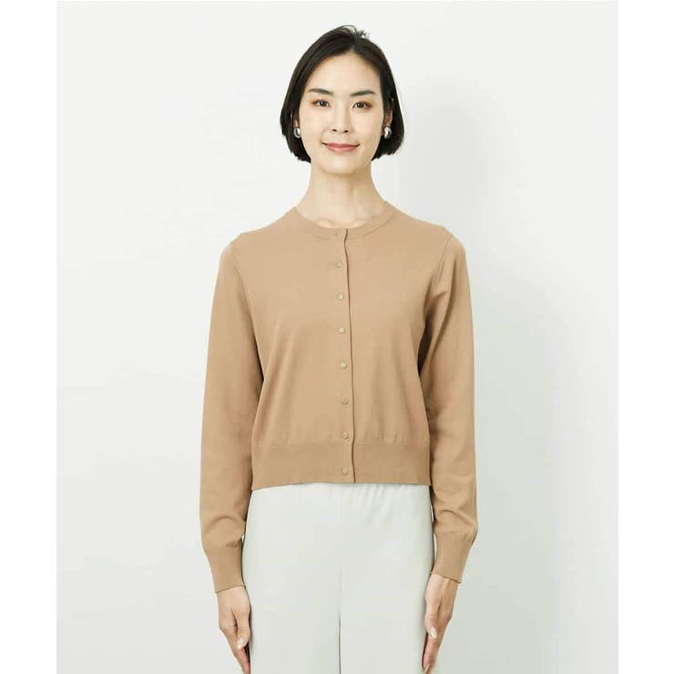 コンパクトクルーネックカーディガン | MICHEL KLEIN | 詳細画像18 