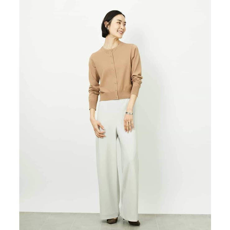 コンパクトクルーネックカーディガン | MICHEL KLEIN | 詳細画像4 